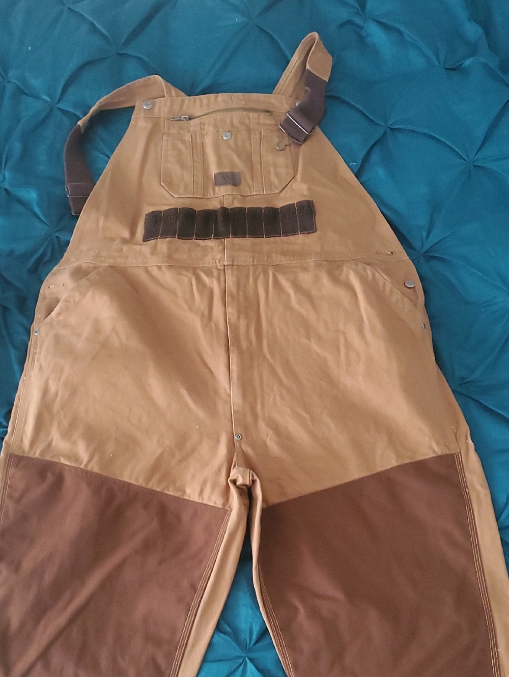 Walls Brown and Dark Brown Men's Work Overalls